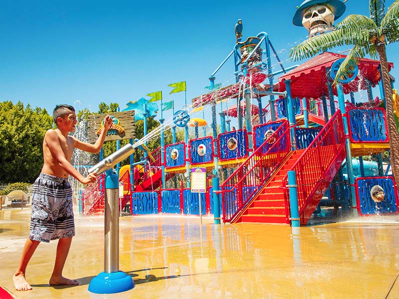 Boy enjoying Buccaneer Cove